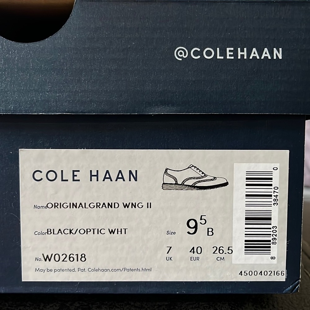 COLE HAAN- Original Grand Wingtip Oxford 9.5